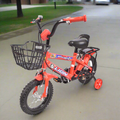 12-Inch Kids Bicycle Red with Basket B12-00525