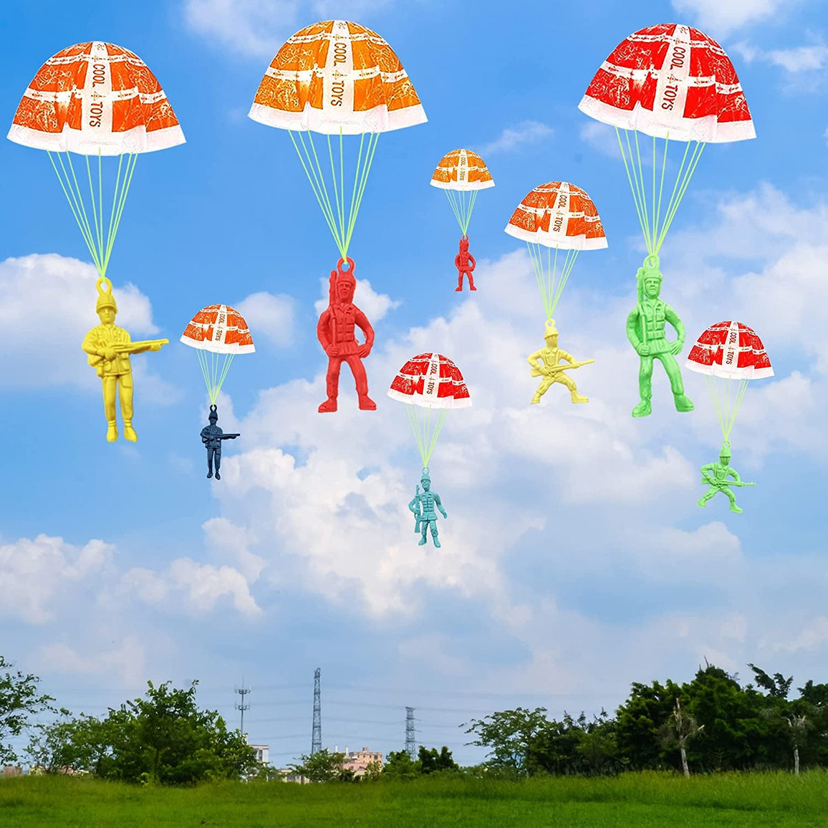 Throwing Soldier Parachute Toy, Quantity to Confirm