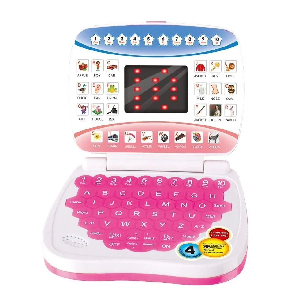 Kids Educational Learning Laptop – ABC, Numbers, Songs & Quizzes