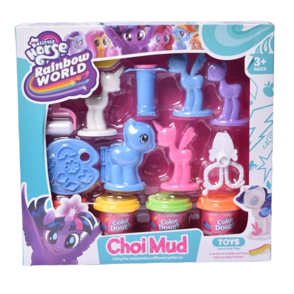 Pony Play Dough Set with Moulds and Tools