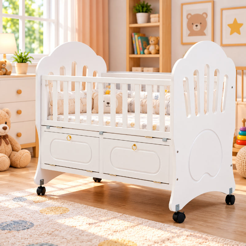 BABY COT WITH DRAW