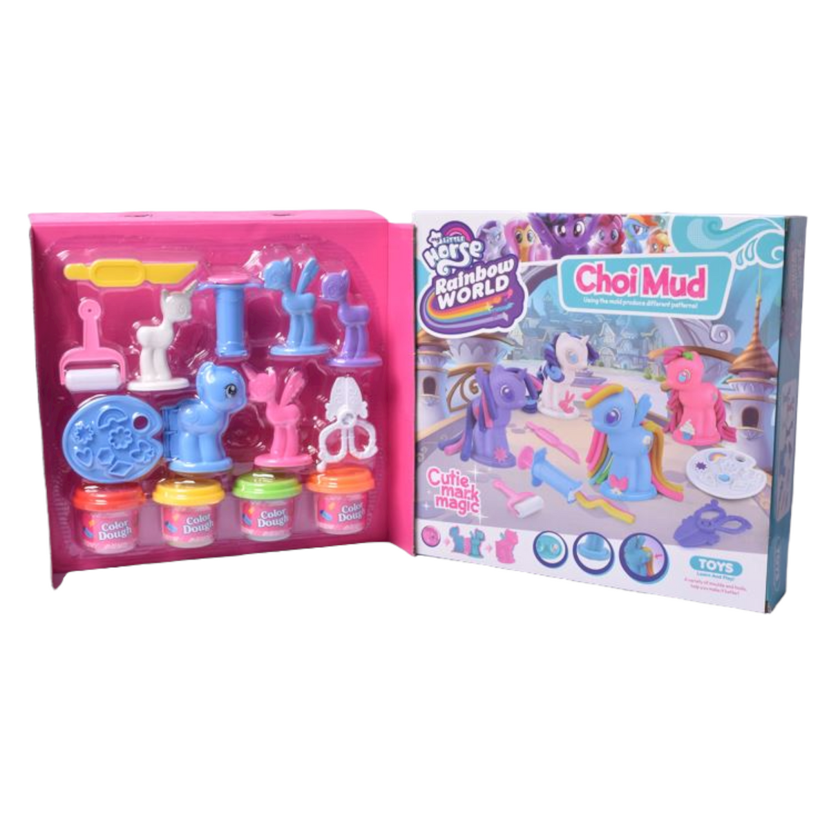 Pony Play Dough Set with Moulds and Tools