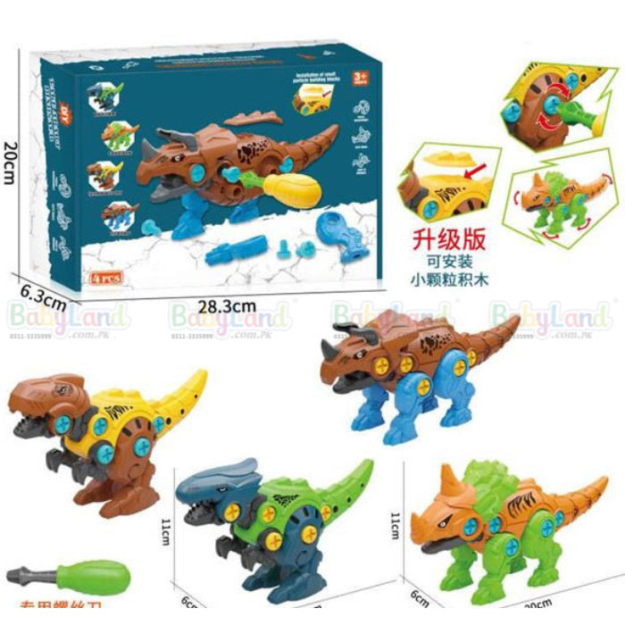 Take-Apart Dinosaur Toy with Screwdriver