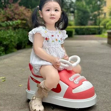 Kids Red White Shoe-Style Ride-On PC-001