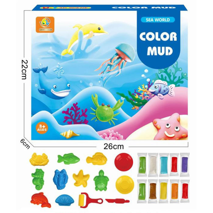Sea World Modelling Clay Set with Animal Moulds