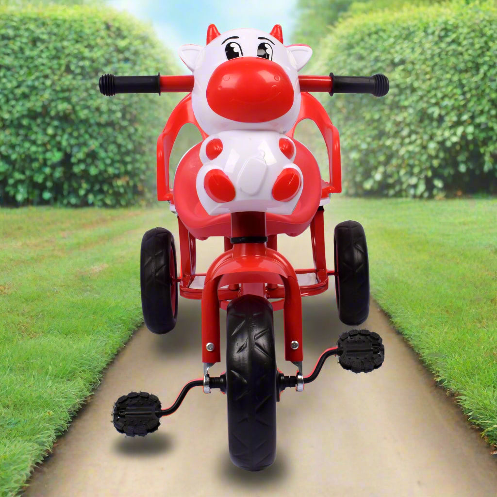 Kids Red Cow-Face Tricycle T-220F