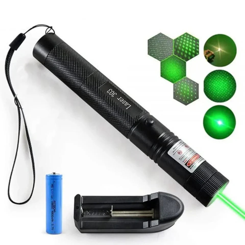 Rechargeable Green Laser Pointer - 100MW