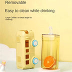 Bus Buddy – 500ml Kids Water Bottle with Moving Wheels & Silicon Straw