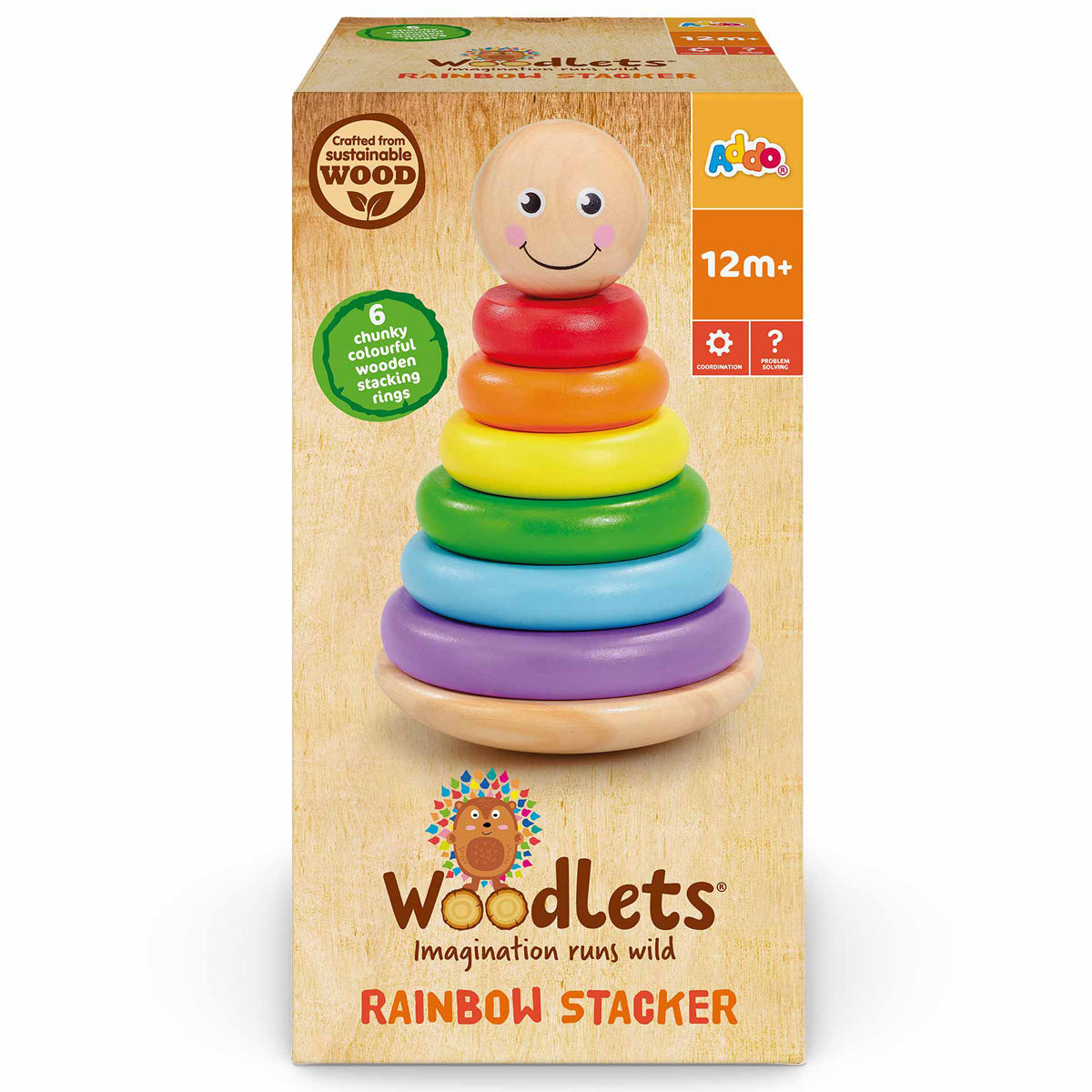 Woodlets Rainbow Stacker Toy