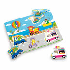 Woodlets Lift & Look Vehicles Puzzle