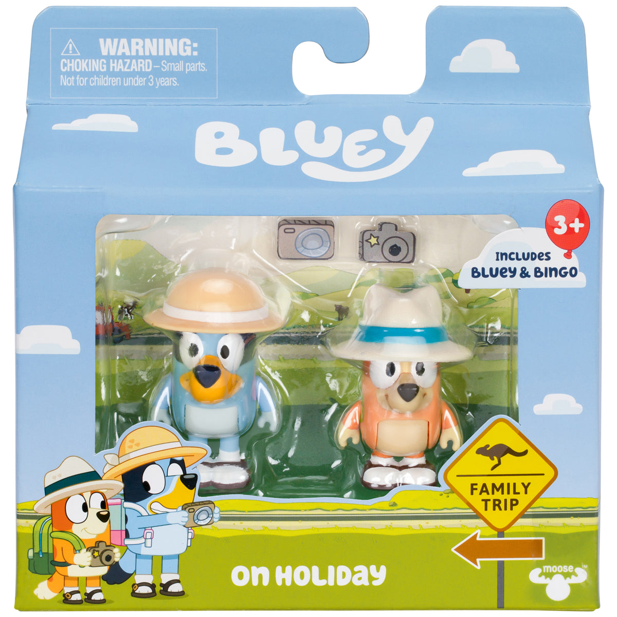 Bluey On Holiday Bluey & Bingo 2 Figure Pack
