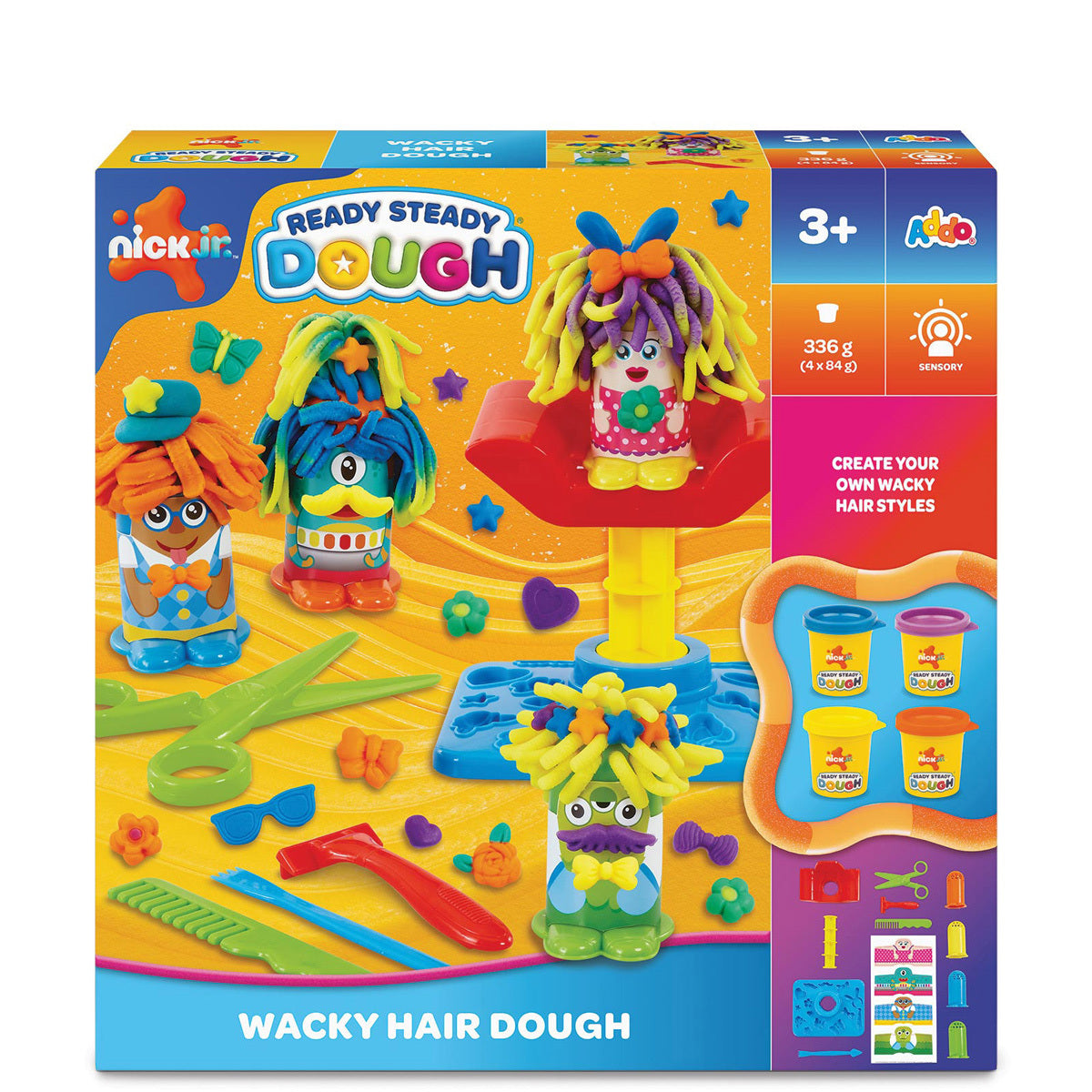 Nick Jr. Ready Steady Dough Wacky Hair Playset