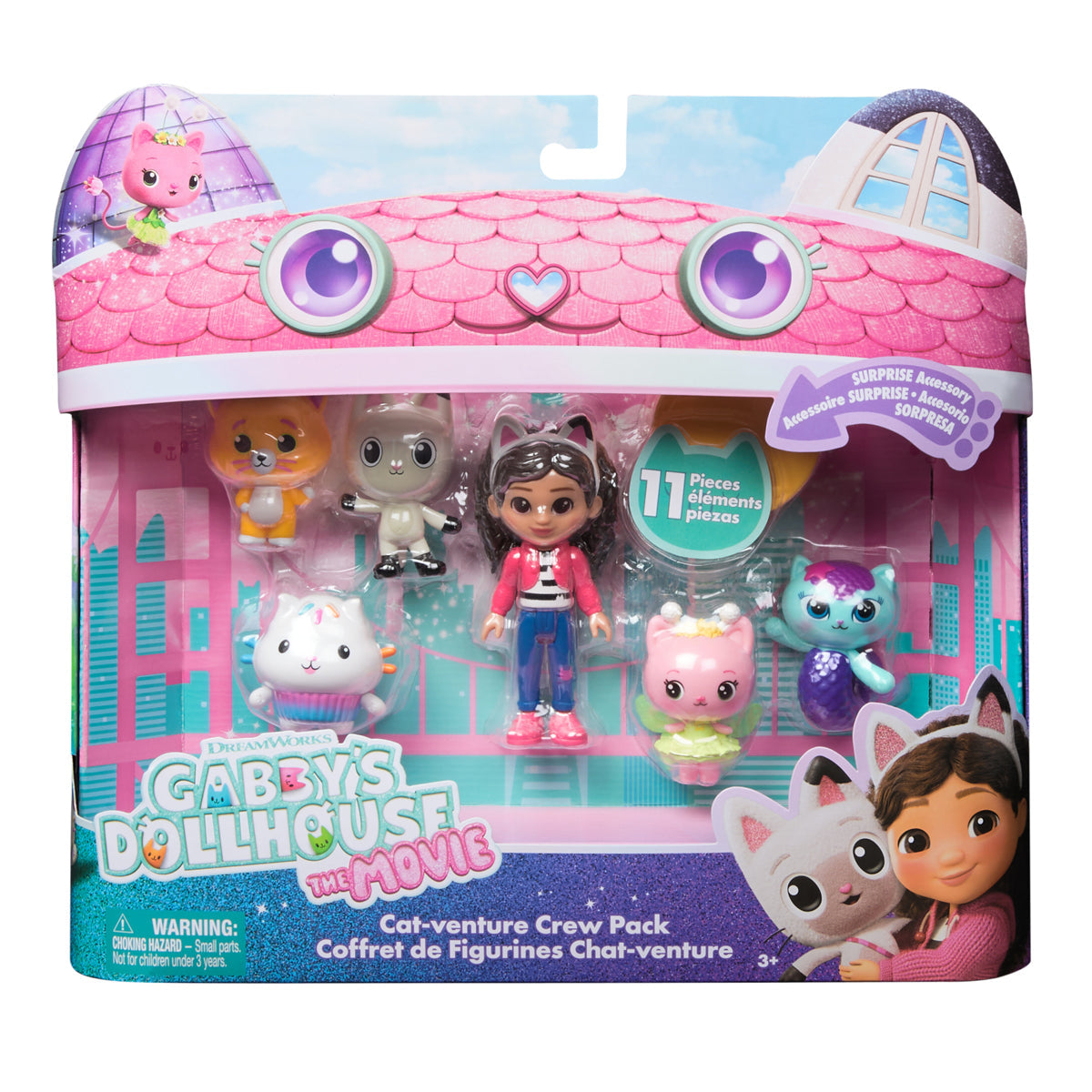 Gabby's Dollhouse Cat-venture Crew 6 Figure Pack The Movie