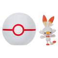 Pokemon Clip N Go Scorbunny and Premier Ball