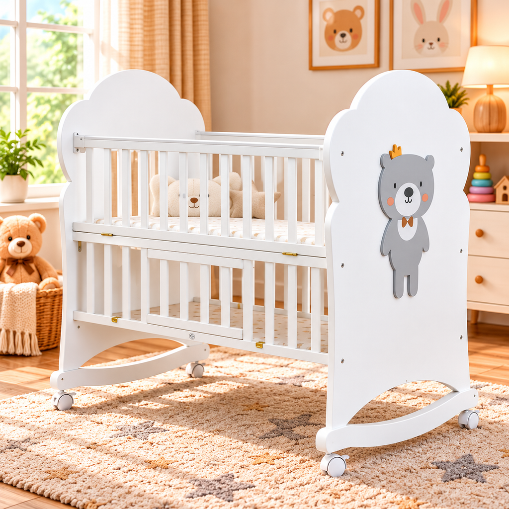Junior Baby Cot Bear BC-719TM