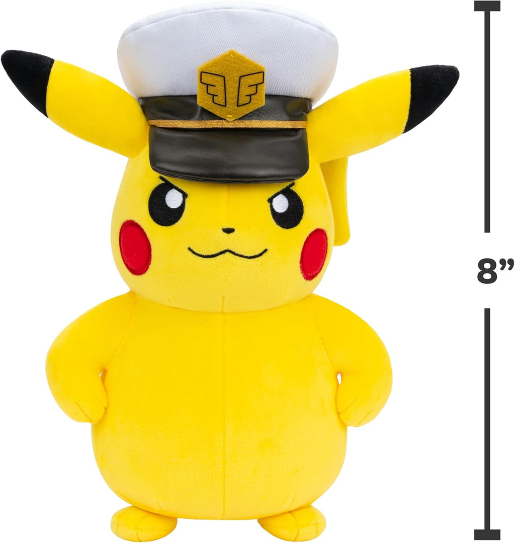 Pokemon 20 cm Plush Captain Pikachu Official Plush