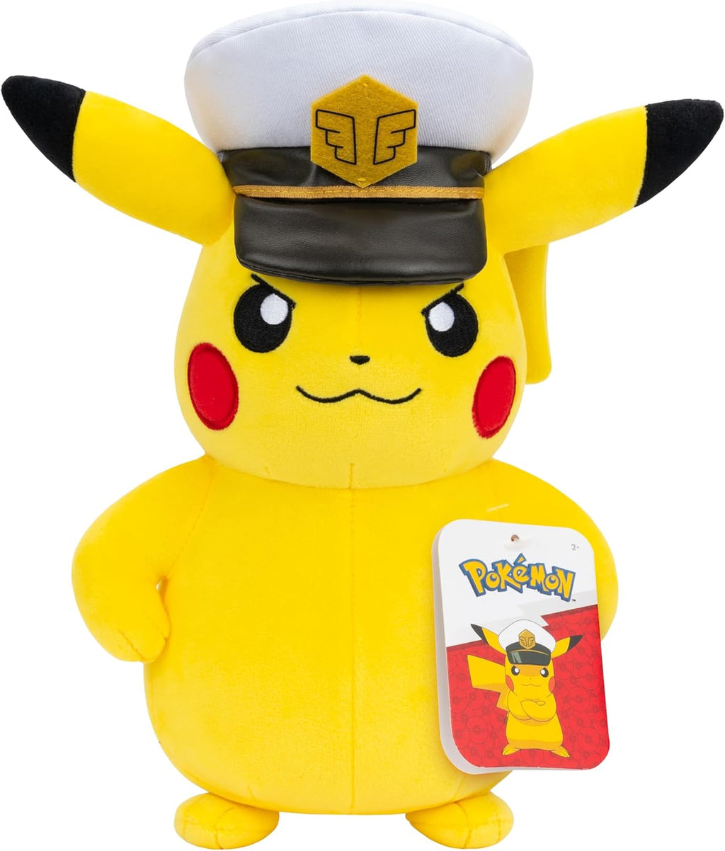 Pokemon 20 cm Plush Captain Pikachu Official Plush