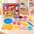 Colour Modelling Dough Set with Roller and Cutters