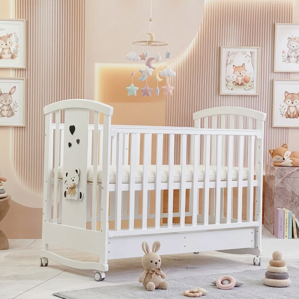 BABY COT WITH DRAW