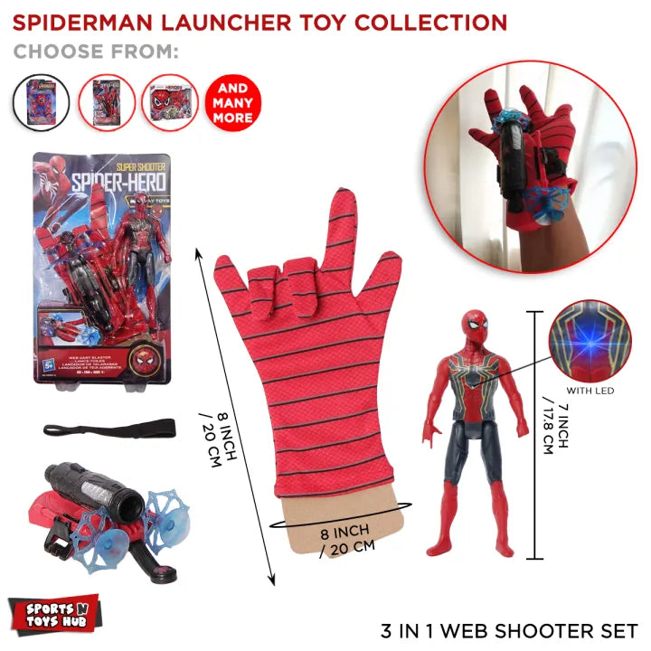 Spider-Style Shooter Glove Toy AT-5991-6