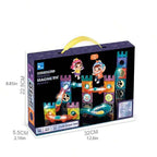 Light-Up Magnetic Marble Run Set – 56 Pcs Building Blocks for Kids