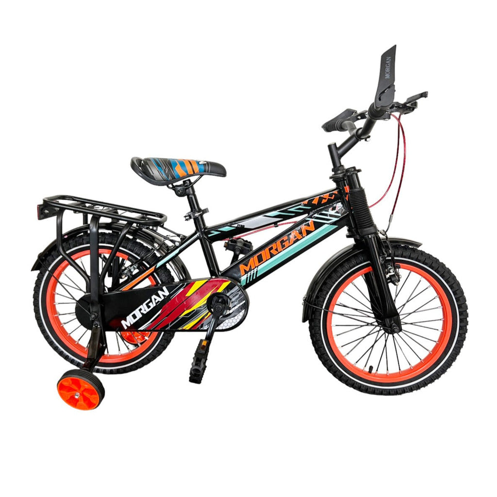 12-Inch Kids Bicycle Black and Orange B12-52CD