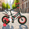 12-Inch Kids Bicycle Black and Red B12-586-12