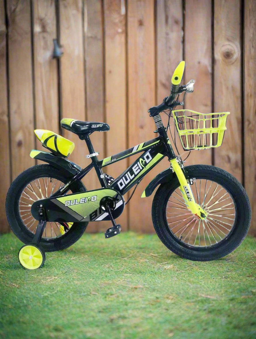 Kids Bicycle Black and Lime B20-586-28