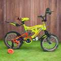 12-Inch Kids Bicycle Lime and Orange B12-73CC