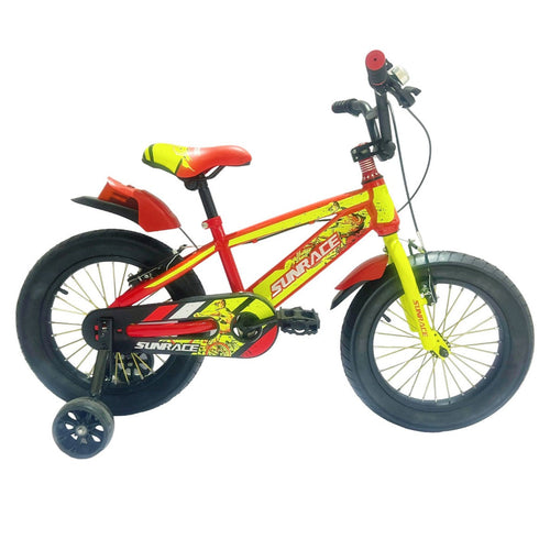 12-Inch Kids Bicycle Red and Yellow B12-77CC