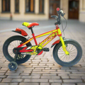 12-Inch Kids Bicycle Red and Yellow B12-77CC