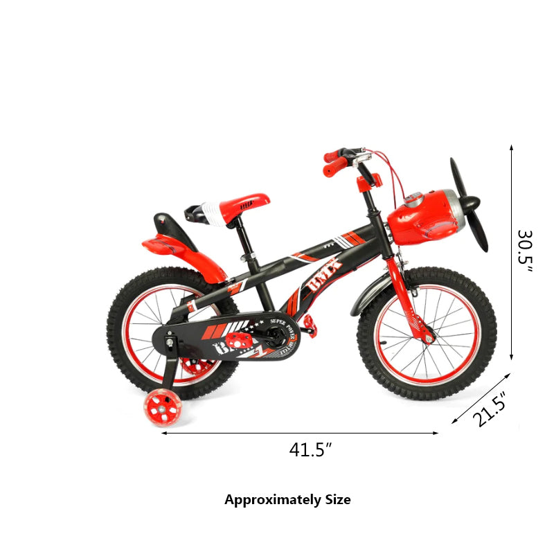 16-Inch Kids Airplane-Style Bicycle Red B16-16SKY-RED