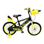 Free Star 16-Inch Kids Bicycle Black and Neon Yellow