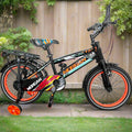 16-Inch Kids Bicycle Black with Orange Rims B16-53CD