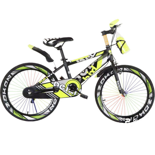 16-Inch Kids Bicycle Black and Lime B16-586-10