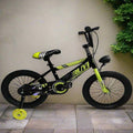 16-Inch Kids Bicycle Black and Lime B16-586-8