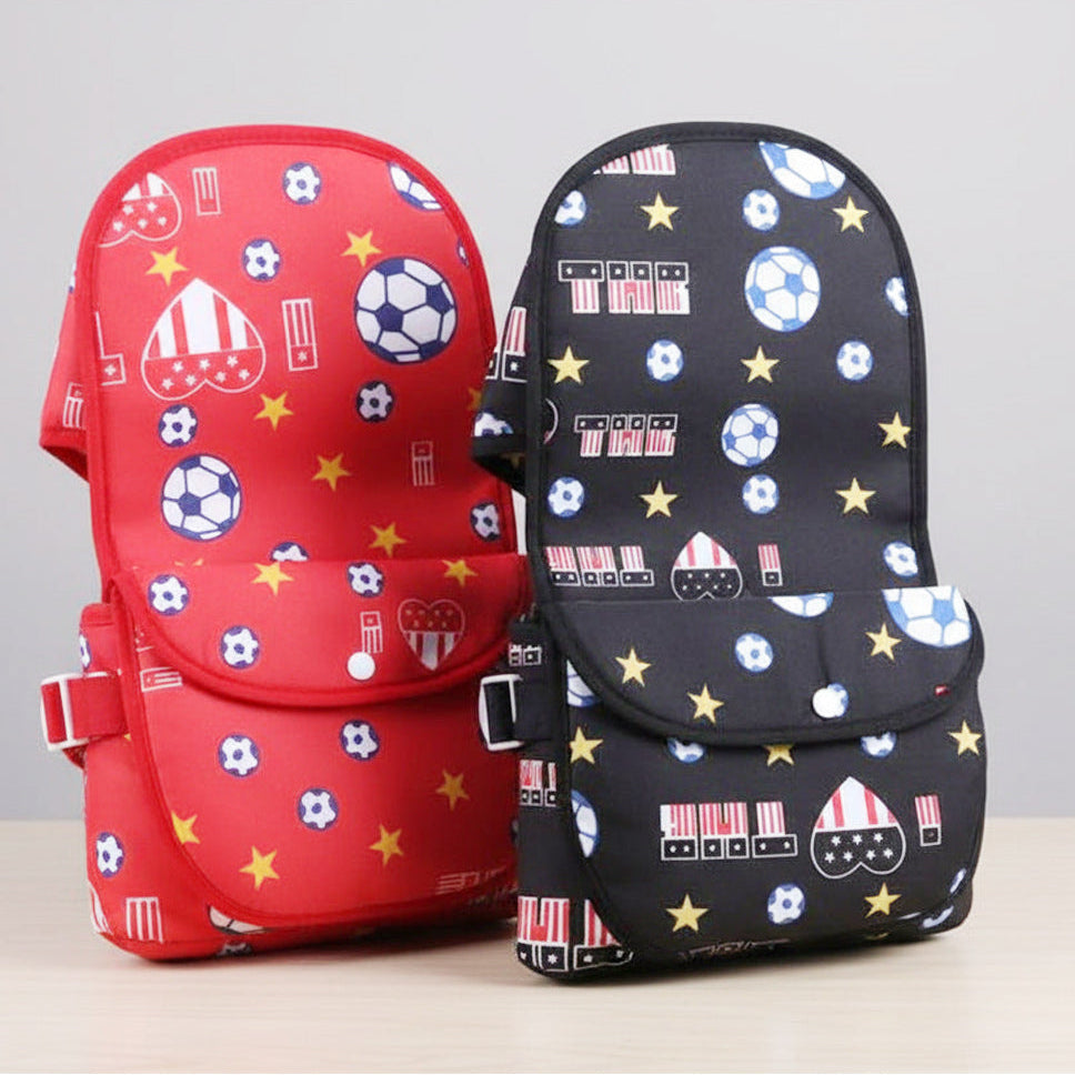 Kiddora Baby Carry Belt with Waist Strap, Football and Star Print