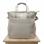 Cream Dotted Panel Baby Tote BGG-1-31
