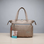 Beige Panelled Baby Tote BGG-1-38
