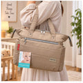 Beige Panelled Baby Tote BGG-1-38
