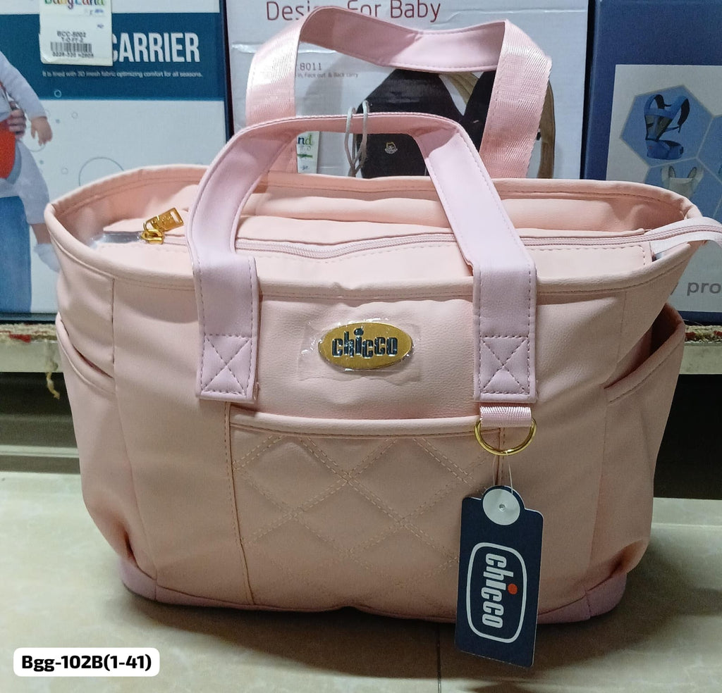 Pink Diamond Quilt Baby Bag BGG-102B