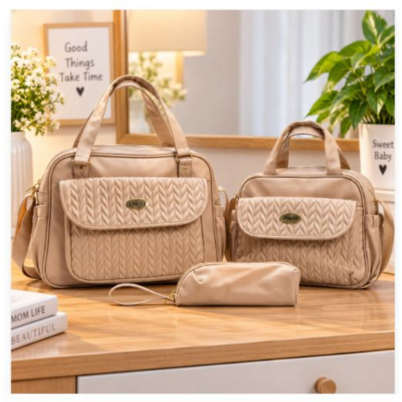 Beige Quilted Baby Bag BGG-116