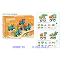 Magnetic Dinosaur Vehicle Building Set