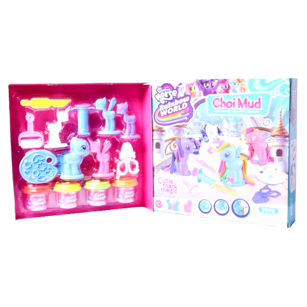 Pony Play Dough Set with Moulds and Tools