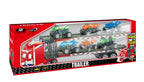 Power Joy Vroom Vroom Trailer Car Set 6 Pcs