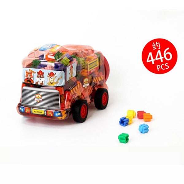 Mini Building Blocks in Fire Truck Storage Case - HC-026B-8