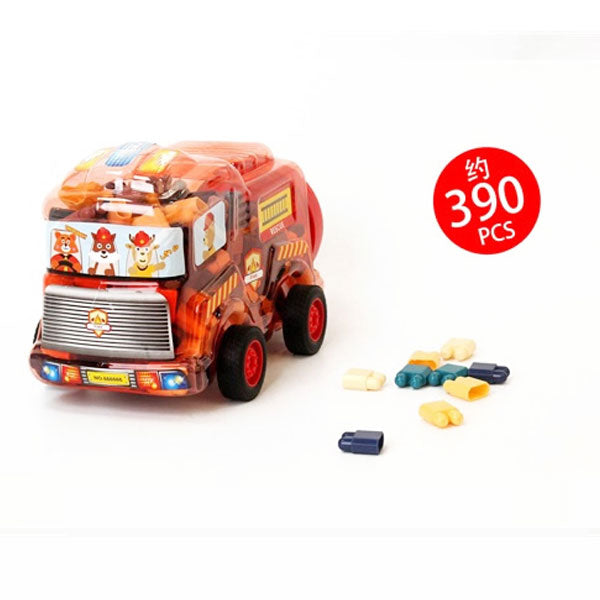 Mini Building Blocks in Fire Truck Storage Case - HC-036B-8
