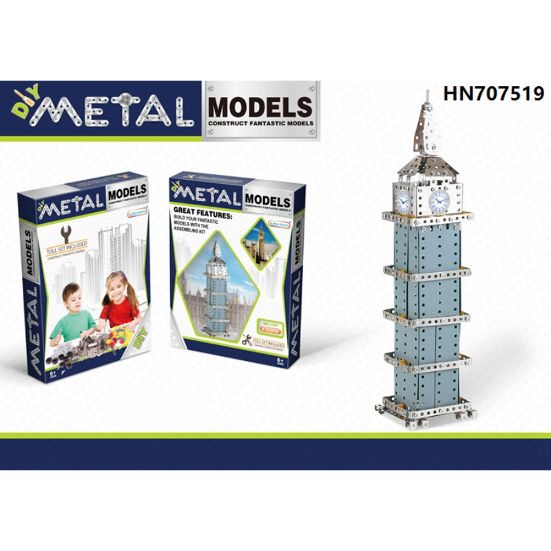 DIY Metal Clock Tower Construction Set