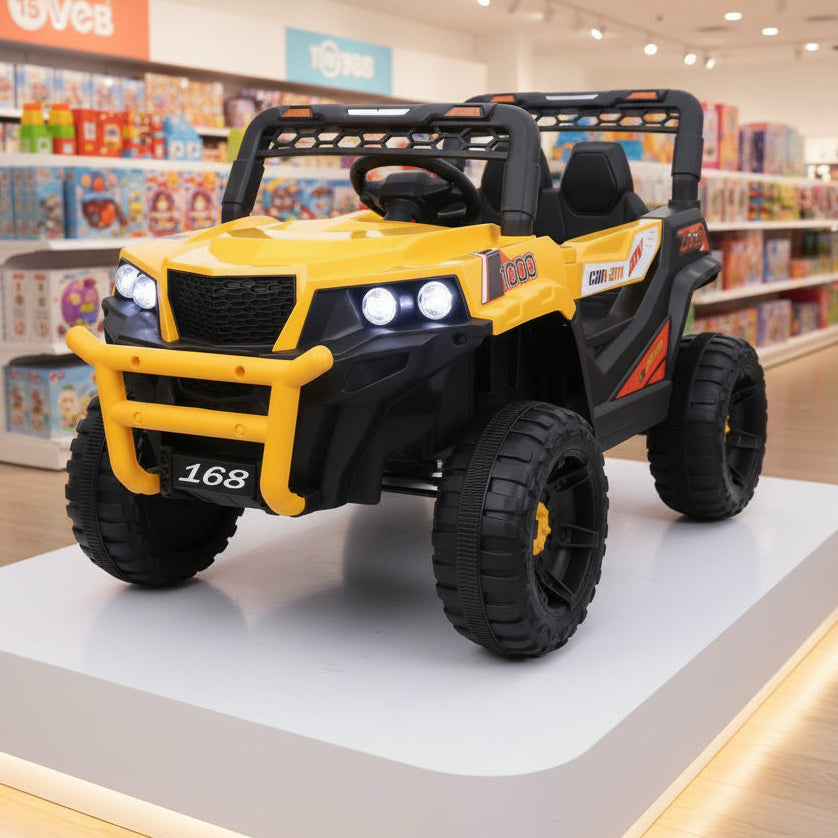 Kids Electric Ride-On Jeep Yellow JEP-168YLW