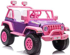 Pink Kids Electric Ride-On Jeep - 617